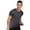 Dark Grey, variant on Men's Workout Swim Shirts Quick Dry Beach Pool T-Shirt Rash Vest Athletic Exercise Muscle Lake Blue L