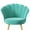 Cyan, variant on Hawsaiy Modern Velvet Accent Chair with Gold Metal Legs,Upholstered Vanity Chair for Bedroom, Makeup Room, or Living Room, White