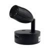 Luz De Lectura Puntual Led Lámpara de pared de barco de 12 V CC, lámpara de noche, 230 lm, luz interior de remolque USB (blanco y negro)