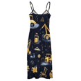 thumbnail image 4 of Excavator Construction Vehicle Truck Sleeveless Dress for Women Clothing Female Women's Summer Skirt, 4 of 6