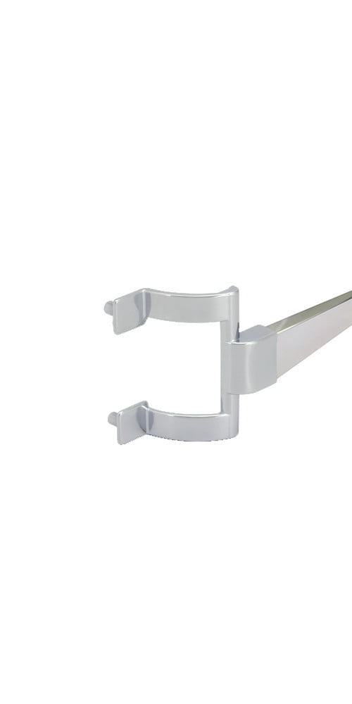 Chrome Framed Sliding Shower Door Towel Bar and Brackets 30" long x 2