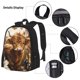 thumbnail image 3 of Fotbe Adorable Calf Butterflies Champagne Set Escolar 3 en 1 para Niños - Mochila Duradera con Lonchera Aislante y Estuche para Lápices - Mochila Escolar para Niños y Niñas, 3 of 7