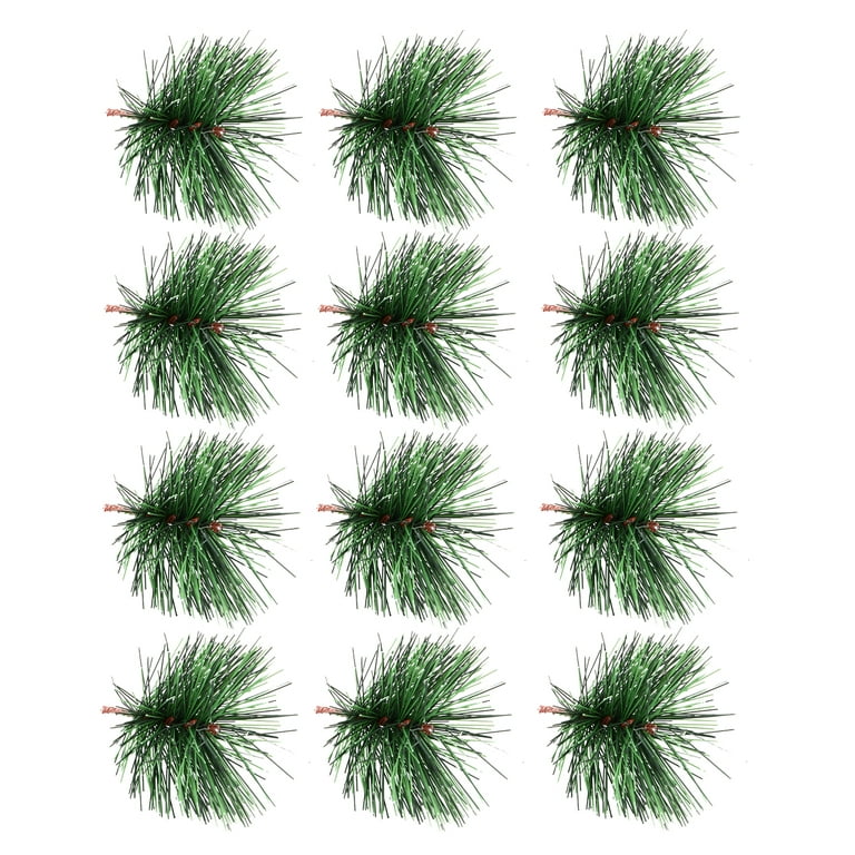 FRCOLOR 24Pcs Creative Pine Picks Novelty Simulation Christmas Pine Branches  Decors 