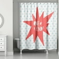thumbnail image 2 of Creative Products One of a Kind Red Design 71x74 Shower Curtain, 2 of 2