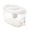 White, variant on Ikohbadg Home Use Cold Jug with Tap, Milk Tea Jug, Juices and Tea Infuser, Camping Water Bottle, Kettles for Outdoor Picnics, Parties, and Daily Beverages