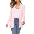 thumbnail image 1 of Faithtur Women Simple Style Cardigan, Solid Color Long Sleeve Knitwear, 1 of 9