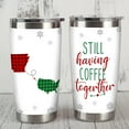 thumbnail image 2 of 20oz Stainless Steel Tumbler Vacuum Insulated Tumbler Ideal Gift for Friend Couple Texts Pattern Travel Tumbler Valentine''s Day Gift, 2 of 6