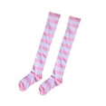 thumbnail image 3 of Baberdicy Thigh High Socks Women Knee High Socks Striped Women's Long Socks Thigh High Soft Socks for Girls Plus Size Stockings, 3 of 4
