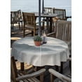 thumbnail image 2 of Outdoor Tablecloth with Umbrella Hole for Patio/Picnic/Party/Camping, Mountain Peak Waterproof Table Cloth Round Cover Washable, Gray Beige Mist Zen Modern Fantasy (Dia 60"), 2 of 9
