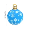 thumbnail image 3 of Hesxuno 24 Inch Giant Light Up Christmas Ball Ornament with LED Light and Remote - Outdoor Christmas Inflatable Decorations for Yard Lawn Home Outdoor Xmas Holiday Outdoor Yard Tree Pool Decorations, 3 of 6