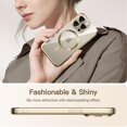 thumbnail image 7 of JETech Electroplated Case for iPhone 15 Pro Max 6.7-Inch, Camera Lens Full Protection, Compatible with MagSafe Wireless Charging, Shockproof Soft TPU Phone Cover (Gold), 7 of 7