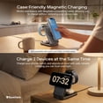 thumbnail image 4 of SureTech Qi2.2 Certified 3-in-1 Foldable Wireless Charging Station for Apple Devices with 65W Adapter, 25W Fast Charging Dock, Portable Magnetic Charger for iPhone 17-13, Apple Watch Series & AirPods, 4 of 8