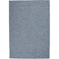 thumbnail image 3 of Nourison Positano Indoor/Outdoor Modern Solid Navy Blue 5' x 7' Area Rug, (5' x 7'), 3 of 11