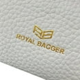 thumbnail image 5 of Royal Bagger RFID Kiss Lock Wallet, Solid Color Multi-card Slots Card Holder, Genuine Leather Clutch Purses for Women 1468, 5 of 9