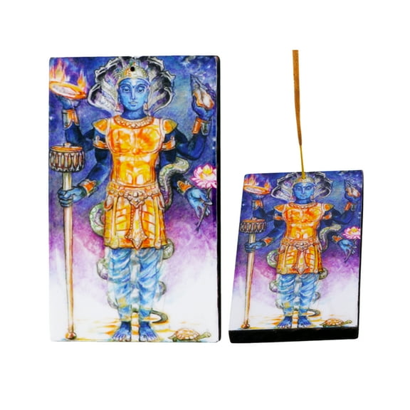 Vishnu Wooden Incense Stick Holder Stand Ash Catcher