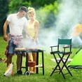 thumbnail image 3 of 1 Set Director Chair Canvas Replacement Cover Casual Directors Chair Cover Kit Replacement Cover Canvas with Wood Stick for Director Chair (Round Stick) Green 53x42cm + 53x20cm DIY, 3 of 6