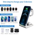 thumbnail image 3 of PloutoRich 3 in 1 Wireless Charging Station, Wireless Charger for iPhone 12/13/13 Pro/ iWatch 2/3/4/5/6/SE/AirPods 2/Pro(Without Adapter), 3 of 8