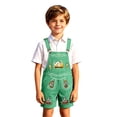 thumbnail image 4 of Rhuody Teen Onesie For Boys 10-11 Years Winter Jumpsuit Long Sleeve Crewneck Romper Cartoon Prints Bodysuit Soft Clothing Green, 4 of 4