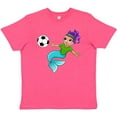 thumbnail image 3 of Inktastic Soccer Playing Mermaid Youth T-Shirt, 3 of 5