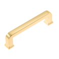 thumbnail image 4 of Utopia Alley 5pcs Bergen Pull Handle - Decorative Cabinet Drop Pull Handles- Vintage Cabinet Hardware with Hand Finished Brushed Brass - Metal Drawer Pull Handle, 3.75" Center to Center, 4 of 9
