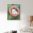 thumbnail image 3 of Nawypu Modern Kitchen Print Canvas Botanical Donuts Cat Wall Art Poster Painting Artwork Framed for Home Kitchen Decoration, 3 of 4