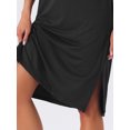 thumbnail image 5 of DARING DIVA Women's Casual Pajama Dress Loose Fit Short Sleeve Sleepwear XL Black, 5 of 7