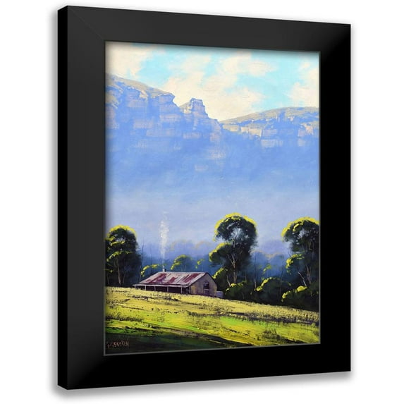 Gercken, Graham 17x24 Black Modern Framed Museum Art Print Titled - Valley Farm