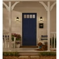 thumbnail image 5 of Avec Clifford Collection Modern Craftsman Matte Black Outdoor Wall Lantern with Clear Glass Shade, 5 of 18