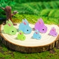 thumbnail image 3 of JZROCKER Pack of 500 Tiny Rabbits Glow in the Dark Bunnies Figurines Garden Decoration, 3 of 13
