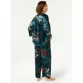 thumbnail image 2 of Joyspun Women's Satin Pajama Sleep Set, 2-Piece, Sizes S to 3X, 2 of 3