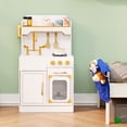 thumbnail image 3 of Teamson Kids Petite Versailles Classic Wooden Play Kitchen with Toy Set with Sink, Stove & 11 Accessories, 3 of 13