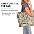 thumbnail image 2 of Fotbe Coffee Makers Macaroons Chocolate Bolsa Tote Estética de Lona con Estampado para Mujer - Bolsa Reutilizable de Hombro Casual para Vacaciones, Compras, Trabajo y Gimnasio, 2 of 8