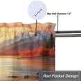 thumbnail image 5 of Galloping Horse Curtain Valances Western Farm Horses Animal Sunset Thermal Insulated Room Darkening Curtain for Dinning Room 54 by 18 in, 1 Panel, 5 of 6
