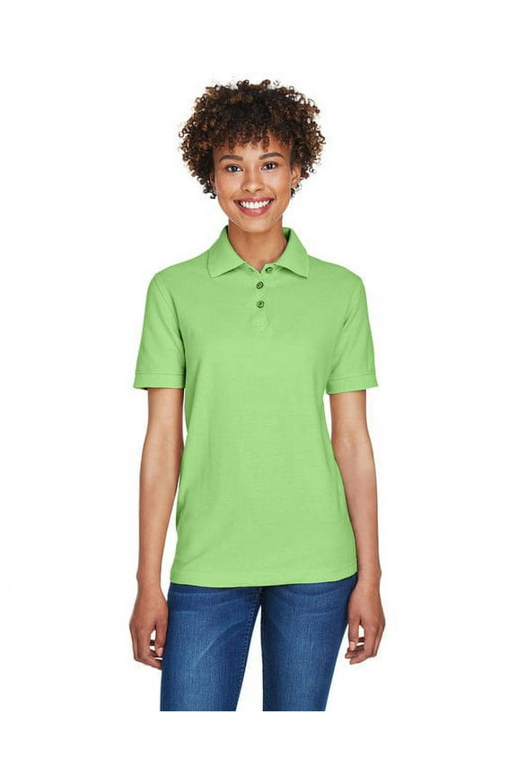 Ladies' Whisper Piqu Polo - APPLE - 2XL