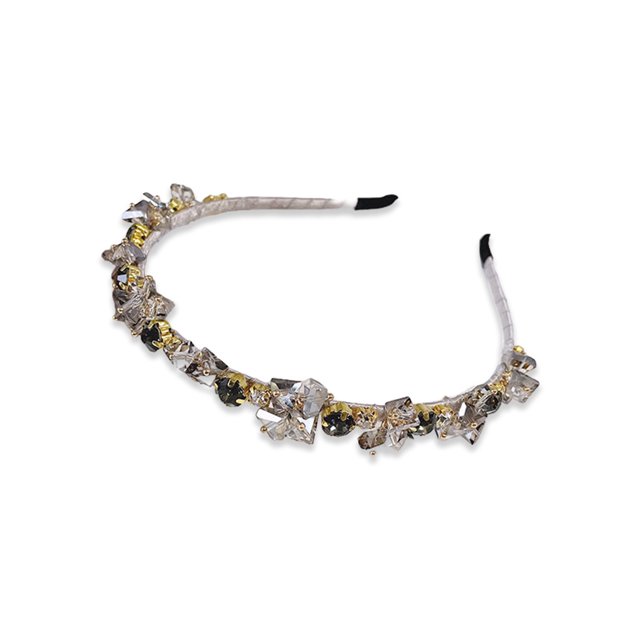 Minnieouse Diadema de cristal para boda, tocado de novia, diadema para mujer, regalo de joyería, accesorios de ropa, tocado femenino azul Ropa, zapatos y accesorios Miscelánea Gris Minnieouse AP010738-02