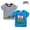 Blue-Black, variant on NAISIBABY Boys T-Shirts 2 Pack, Crew Neck Graphic Short Sleeve Summer Cotton Casual Tees Blue