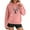Pink, variant on SRZYMJ Womens Hooded Pullover Featuring Convenient Front Pocket For Everyday Winter Comfort And Relaxed Casual Outfits