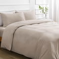 thumbnail image 4 of Duvet Cover Queen Piece Prewashed Ultra Soft Queen Bedding Set Features Zipper Closure and Corner Ties Includes Duvet Cover x & Pillowcases No Comforter, 4 of 7