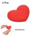 thumbnail image 3 of Uxcell Tennis Vibration Dampener, 4 Pack Heart Shock Absorber Red, 3 of 6