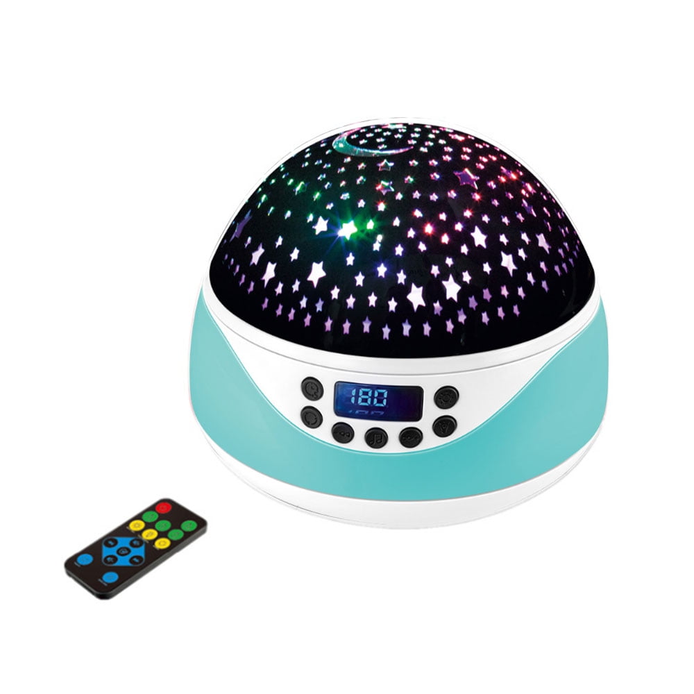 Remote Control LED Music Night Light Projector Rotating Star Light