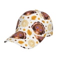 thumbnail image 2 of Xecao Fall Turkey for Baseball Cap: Unisex, crafted from classic polyester twill fabric, featuring a soft unconstructed design, 2 of 5