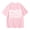 00-Light Pink929, variant on Girls Letter Print Short Sleeve T-Shirt "Be Kind" Theme Crew Neck Tee, Sizes 3-14