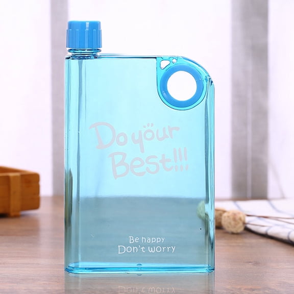 Uioepy End Of Line Sale The Ring Is Transparent And The Kettle Is Blue Transparent Ring Water Bottle Portable Outdoor And Book Water Bottle Glass&Bottle Kitchen Cups