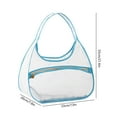 thumbnail image 6 of Cat Carrier Transparent Nylon Mesh Shoulder Carry: Foldable Handheld Portable for Travel Comfort - Adjustable Straps, Ventilation Windows, Safety for Small Pets on Trips, 6 of 6