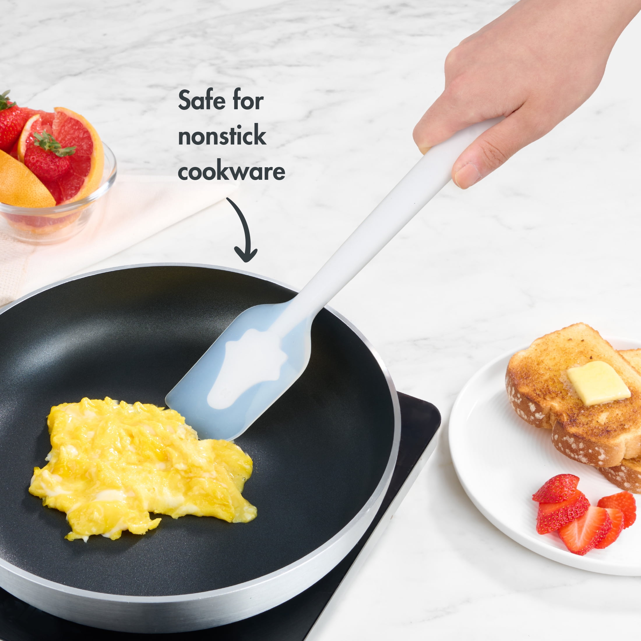 Way to Celebrate 12-Inch Silicone 3D Spatula with Ghost Design in White