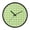 Light Green Gingham, variant on Indoor 12' Voice-Activated Luminous Decoration Wall Clock With LED Night Light Light Green Gingham