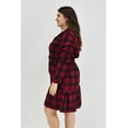 thumbnail image 2 of Vestido cuadros Roman Fashion Tallas Extras 4320 Rojo 38, 2 of 7
