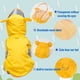 thumbnail image 5 of Zhuge Lindo impermeable para perros, cubre el cuerpo con sombrero, ala transparente, tira de luz nocturna reflectante, capa con capucha para perros con forma de oso (naranja, extragrande), 5 of 5