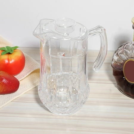 

OTVIAP 1300ml Acrylic Cold Water Jug Draft Beer Pot Duckbill Kettle with Lid for KTV Bar Hotel Water Kettle Duckbill Pot