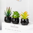 thumbnail image 3 of Small Artificial Succulents Plants Artificial Potted Fake Plant Decor Bedroom Aesthetic Fake Succulent Decor Fake Succulents Mini Succulents Desk Office Bulk, 3 of 8